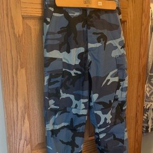 Blue camo unisex pants